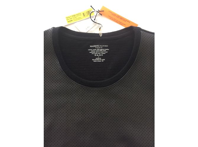 Autre Marque Majestic Filatures Tops Negro - vista 6
