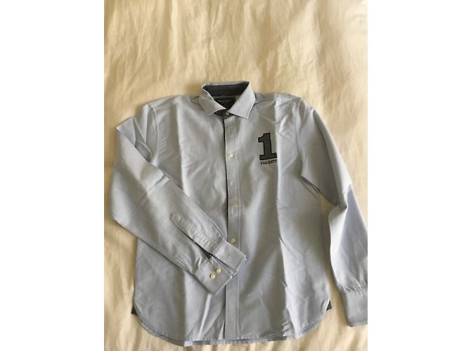 Hackett London Baumwollhemd Oxford Hellblau - Ansicht 3