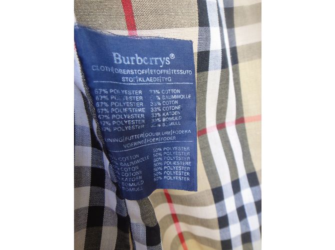 Impermeabile Burberry in gabardine beige - vista 4