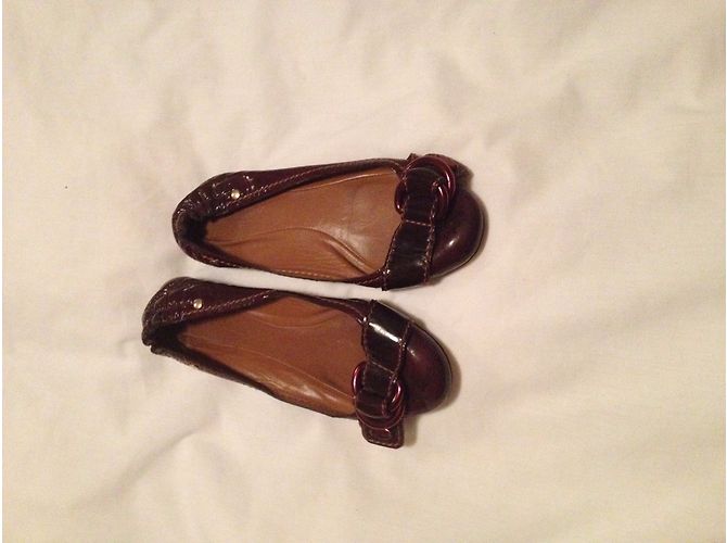 Ballerine Chloé in vernice bordeaux - vista 3