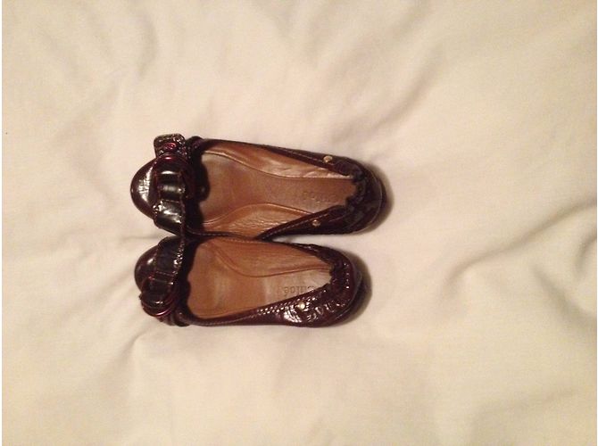 Ballerine Chloé in vernice bordeaux - vista 4