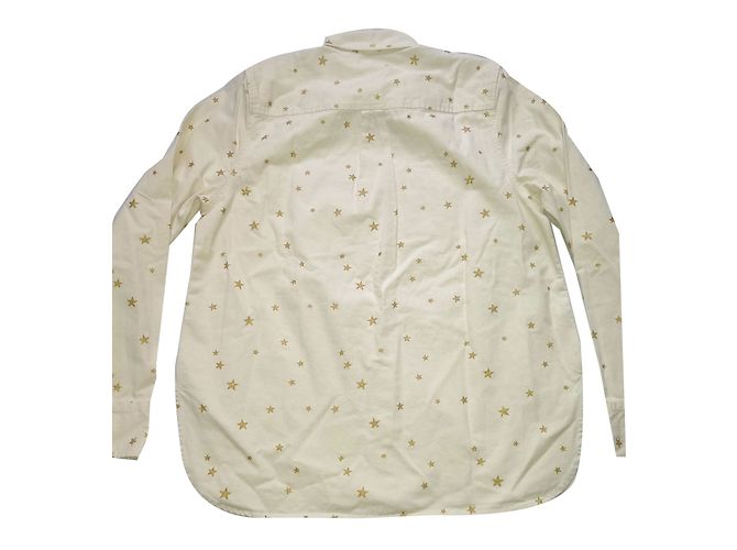 Camisa J.Crew de algodón con estampado de estrellas oro crema M Dorado Crudo - vista 2