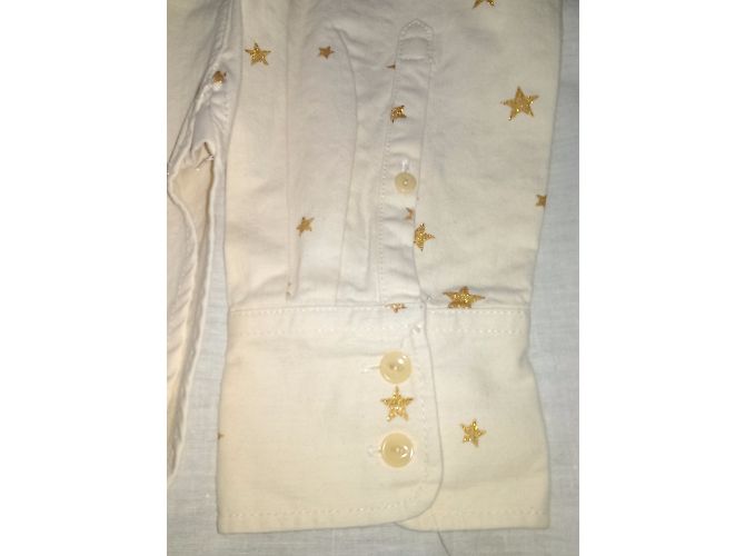 Camisa J.Crew de algodón con estampado de estrellas oro crema M Dorado Crudo - vista 8