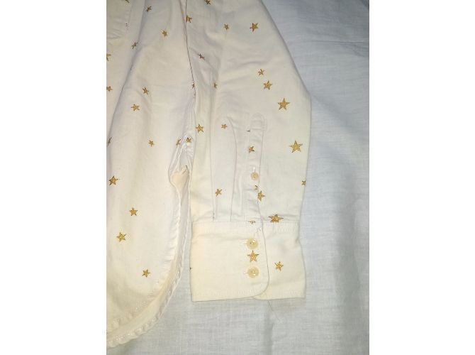 Camisa J.Crew de algodón con estampado de estrellas oro crema M Dorado Crudo - vista 9