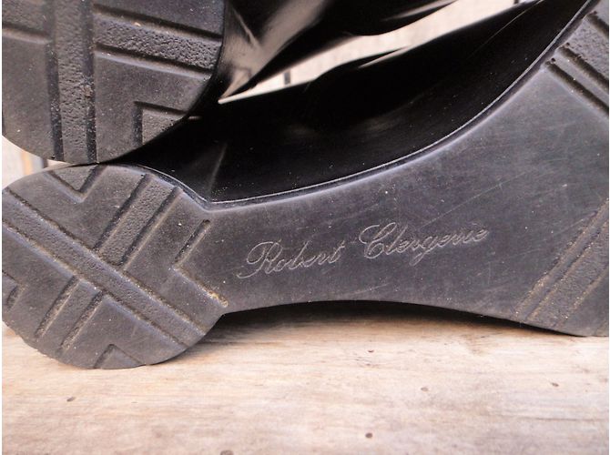 Décolleté con tacco compensato Robert Clergerie in pelle nera Nero - vista 9