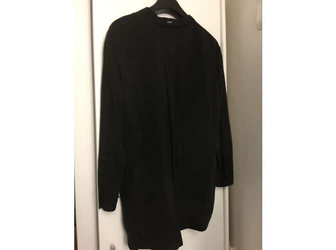 Tunica Armani Jeans in seta nera Nero - vista 3