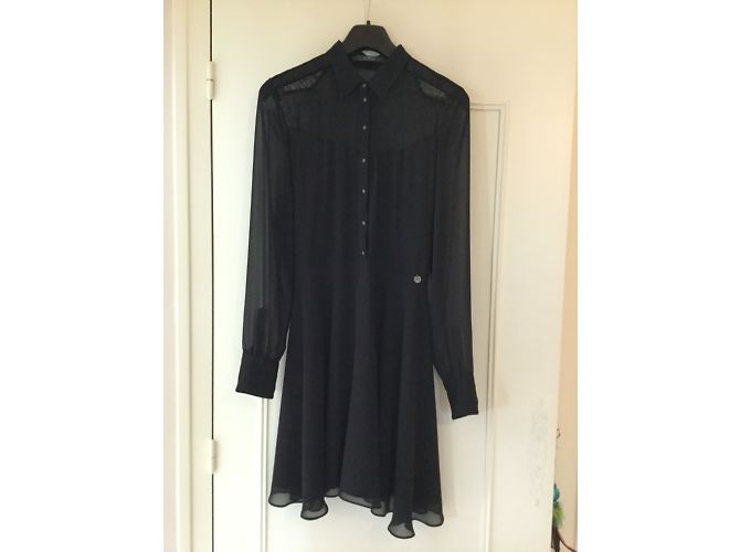 Abito Guess Nero con Pizzo - vista 3