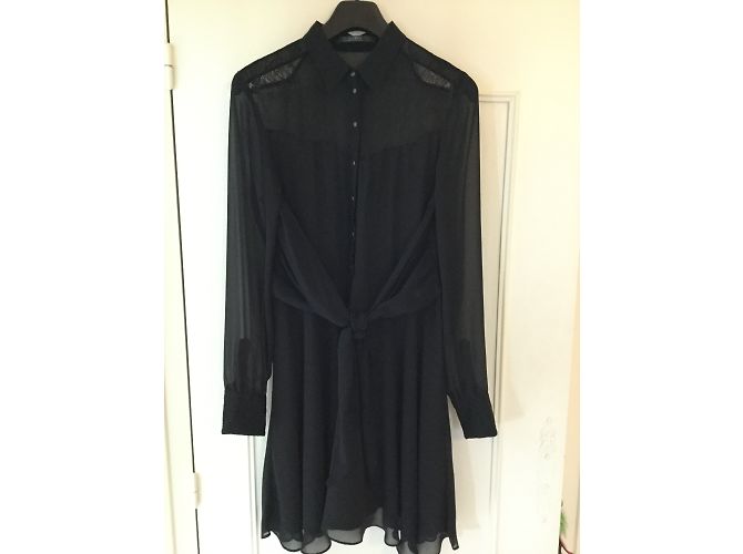 Abito Guess Nero con Pizzo - vista 4