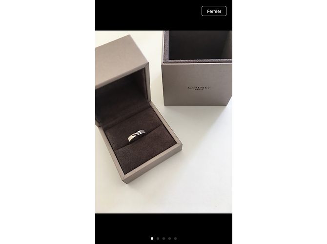 Chaumet Ring aus Weißgold Größe 54 Silber - Ansicht 4