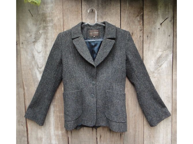Isabel Marant Harris Tweed Jacke Grau - Ansicht 3