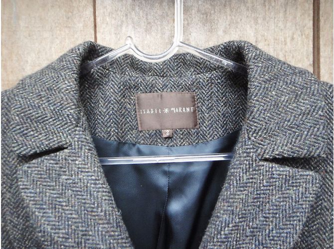 Isabel Marant Harris Tweed Jacke Grau - Ansicht 6