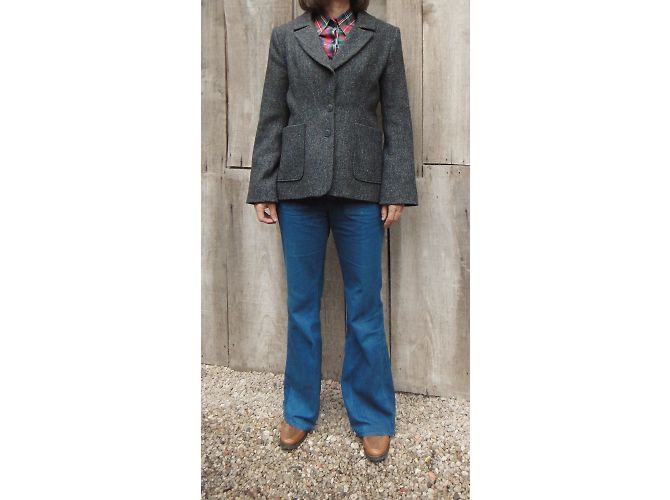 Isabel Marant Harris Tweed Jacke Grau - Ansicht 9