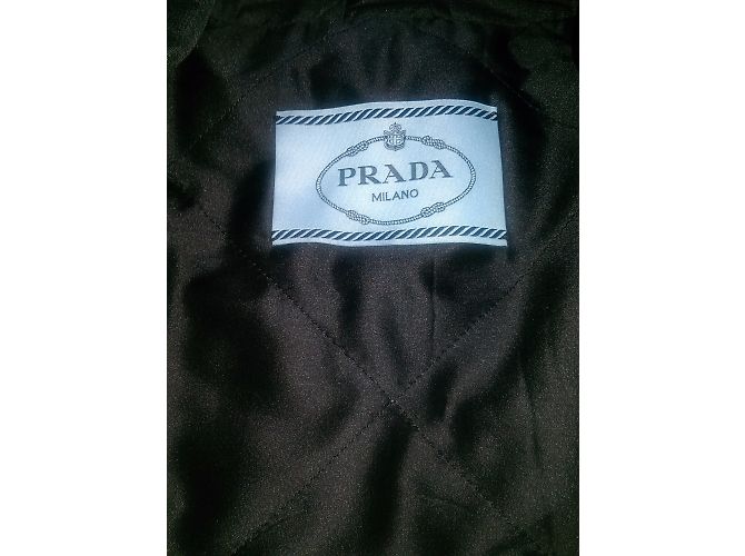Cappotto Prada in seta grigio - vista 8