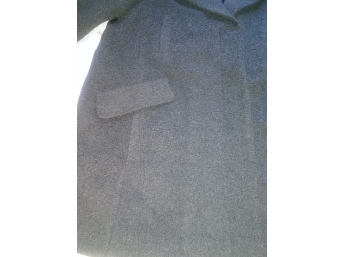 Comptoir Des Cotonniers Abrigo Gris con Capucha de Lana Gris antracita - vista 8