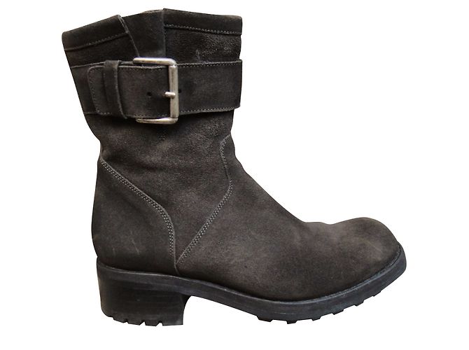 Botines Free Lance Biker 7 Small Geronimo Marrón Oscuro - vista 3