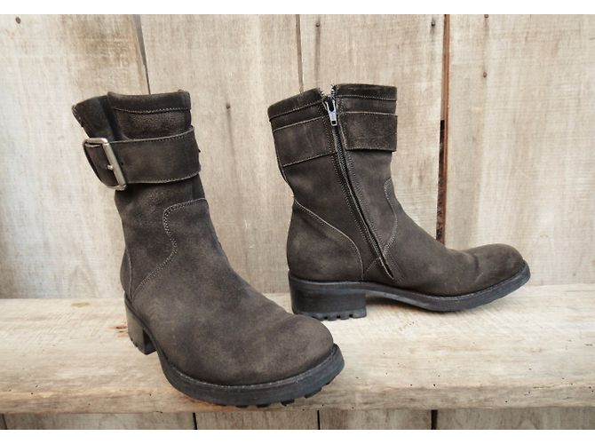 Botines Free Lance Biker 7 Small Geronimo Marrón Oscuro - vista 5