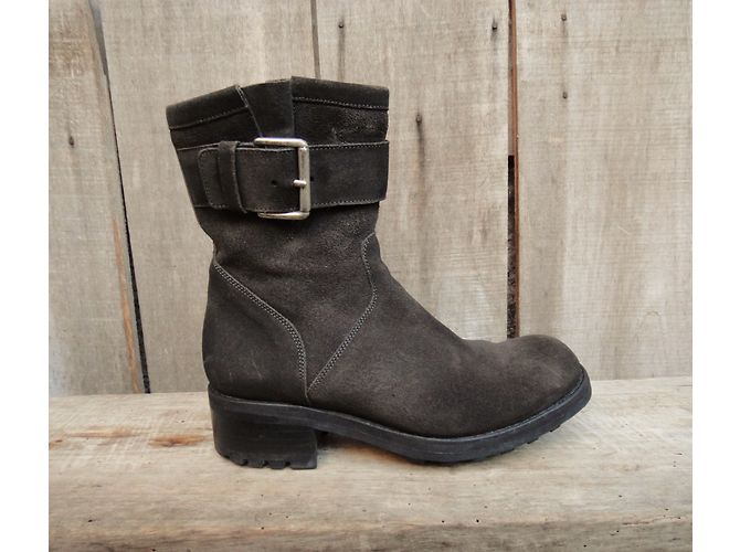 Botines Free Lance Biker 7 Small Geronimo Marrón Oscuro - vista 6