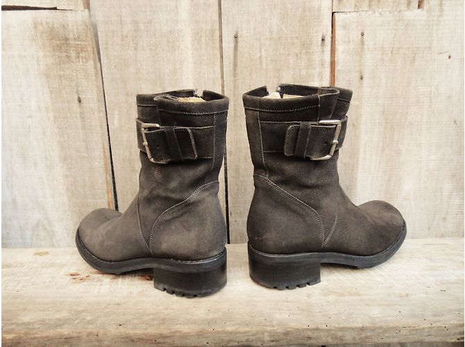 Botines Free Lance Biker 7 Small Geronimo Marrón Oscuro - vista 7