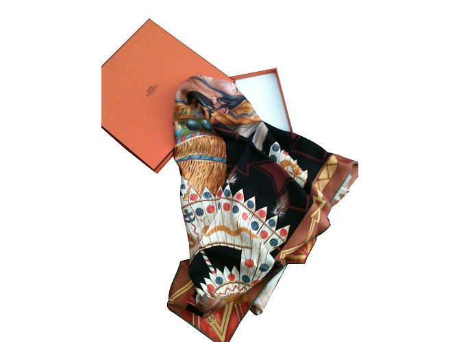 Hermès Lenços de seda Multicor - vista 2