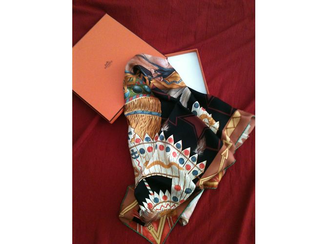 Hermès Lenços de seda Multicor - vista 4
