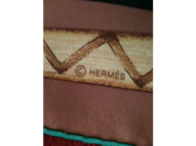 Hermès Lenços de seda Multicor - vista 8