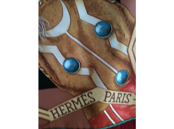 Hermès Lenços de seda Multicor - vista 9