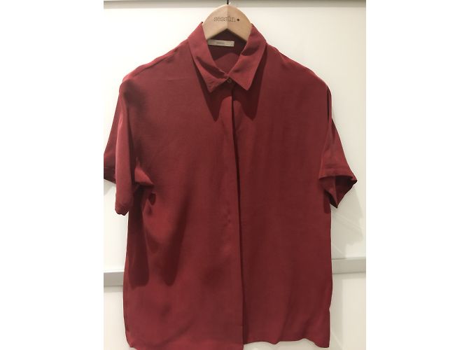 Camicetta da sposa Sessun in seta bordeaux S Bordò - vista 3