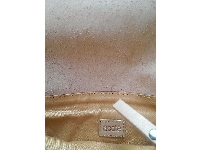 Autre Marque Bolsa pequena Acoté em pele e têxtil com cinto Multicor - vista 9