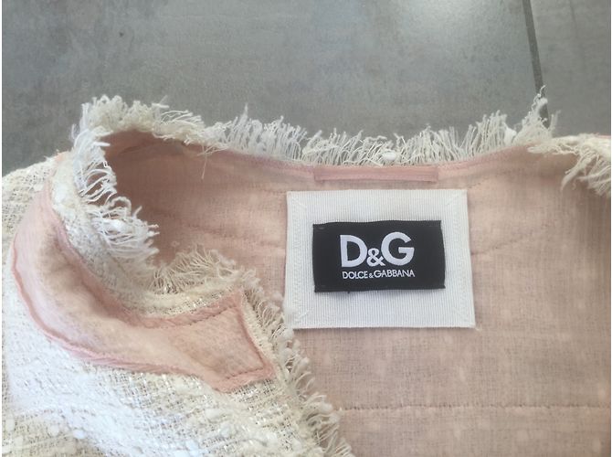 Chaqueta de algodón rosa Dolce & Gabbana - vista 5