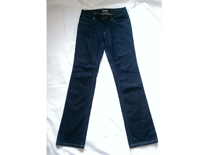 Jeans Burberry Brit in cotone blu - vista 2