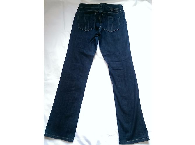 Jeans Burberry Brit in cotone blu - vista 3