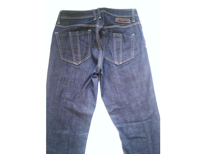Jeans Burberry Brit in cotone blu - vista 4