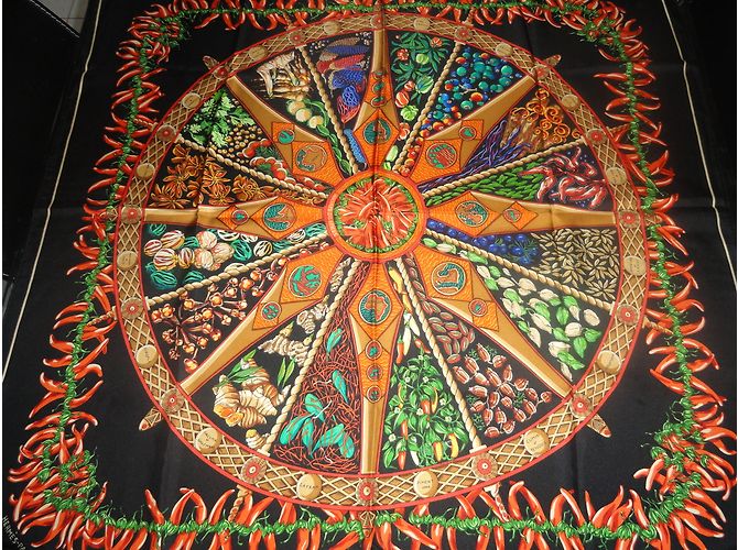 Hermès "Au pays des épices" Nero - vista 3