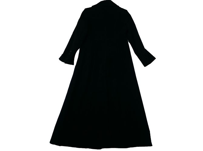 Abrigo largo negro DKNY de lana y cachemira - vista 2