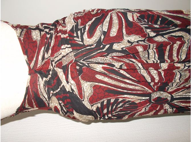 Autre Marque Vestido Largo de Seda con Espalda Descubierta Taupe Castaño - vista 10