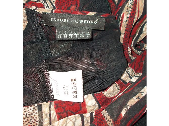 Autre Marque Vestido Largo de Seda con Espalda Descubierta Taupe Castaño - vista 11