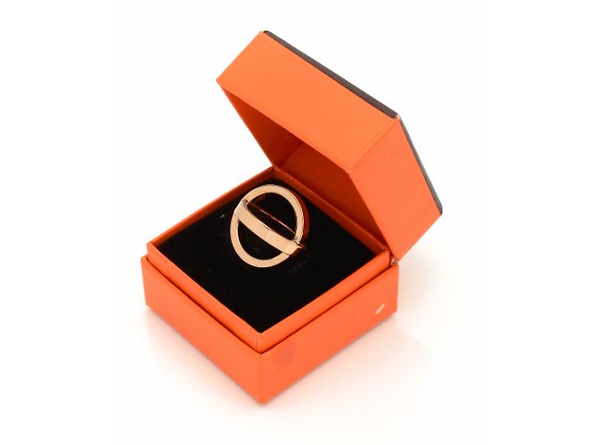 Anello per sciarpa Hermès Cosmos in oro dorato D'oro - vista 2