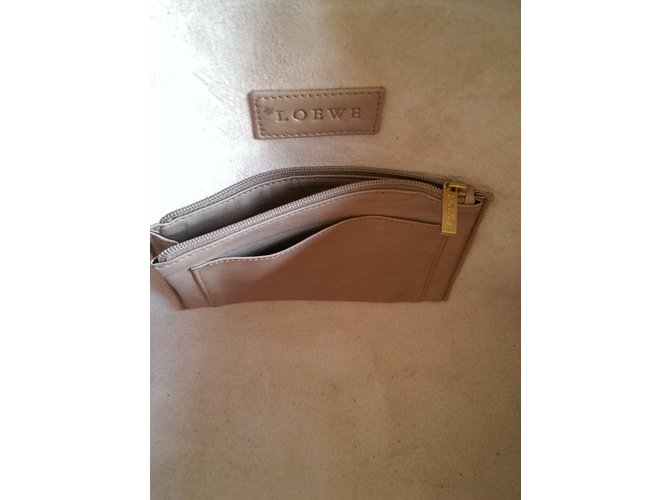Borsa Loewe in pelle e tessuto Hazelmut - vista 10