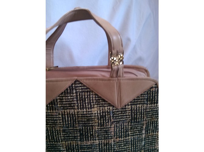 Borsa Loewe in pelle e tessuto Hazelmut - vista 4