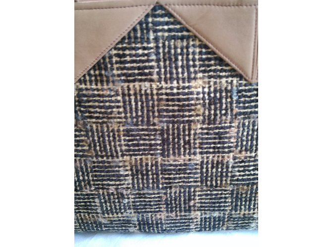 Borsa Loewe in pelle e tessuto Hazelmut - vista 7