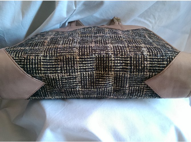 Borsa Loewe in pelle e tessuto Hazelmut - vista 8