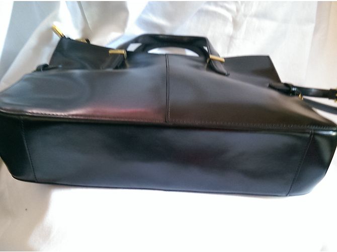 Autre Marque Borsa a mano Hilly in pelle nera Nero - vista 7