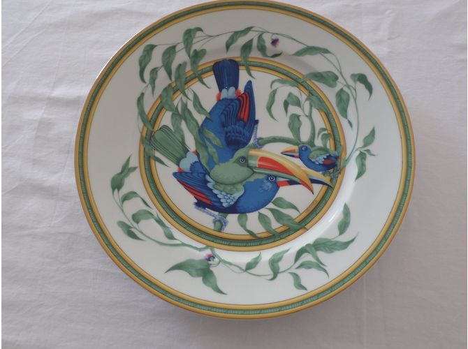 Hermès Assiette HERMES  Thème TOUCAN Multicolore - vue 3