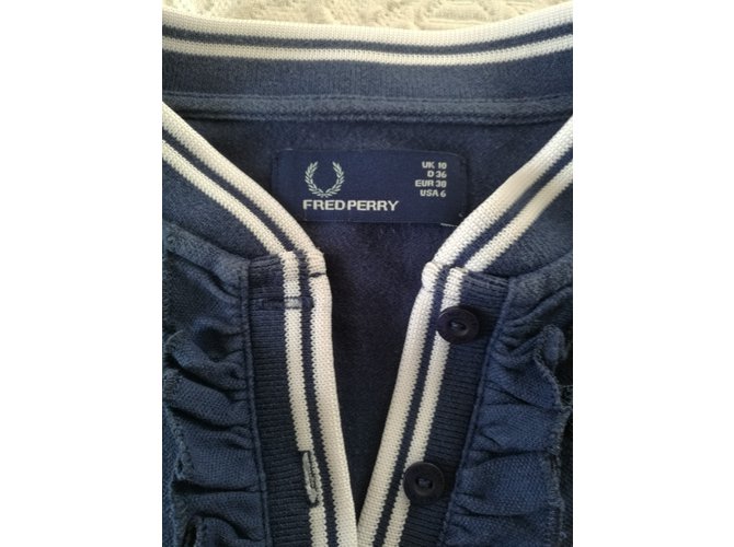 Fred Perry Superiore Blu navy - vista 3