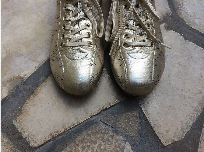 Louis Vuitton scarpe da ginnastica D'oro - vista 4