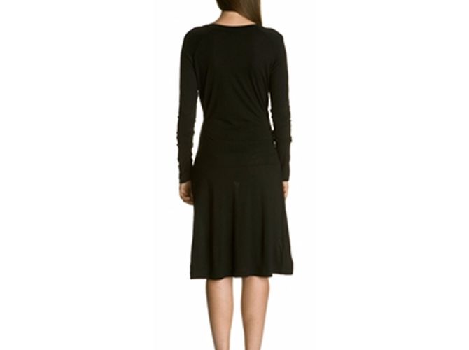 Vestito Trussardi Nero Blu Scuro in Lana e Rayon - vista 11