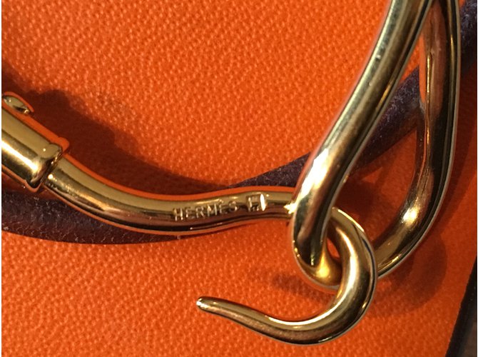 Hermès Hermes Jumbo Bracelet Marrone D'oro - vista 3