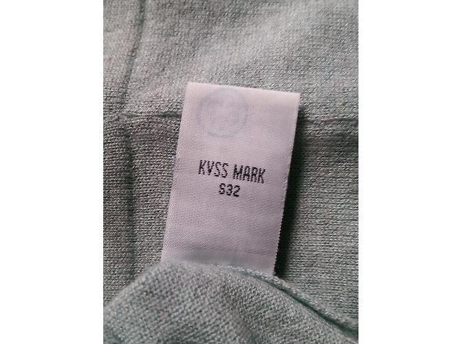 Maglione Eric Bompard in cashmere e seta blu crema Crudo - vista 6