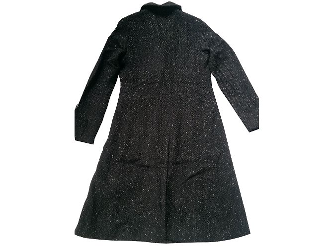 Abrigo Weekend Max Mara de lana negro gris - vista 2