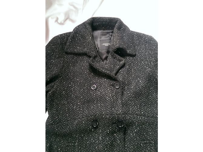 Abrigo Weekend Max Mara de lana negro gris - vista 3